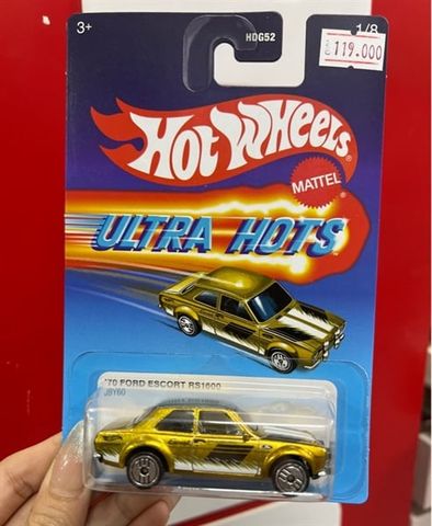  JBY60/HDG52 Mô hình xe Hot Wheels ULTRA HOTS- 70 FORD ESCORT RS1600 