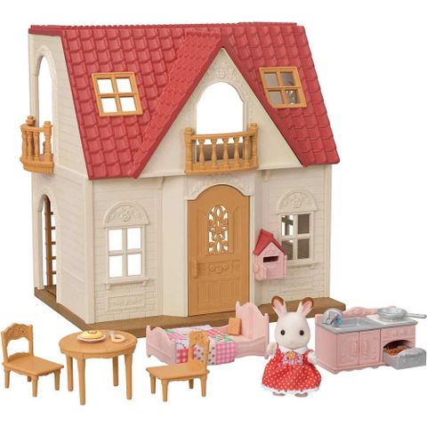  Đồ chơi Nhà Mái Đỏ Của Thỏ Epoch Sylvanian Families EP-5567 Red Roof Cosy Cottage 