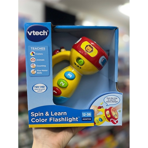 1240 VTech Spin & Learn Color Flashlight - Yellow 