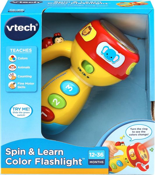 1240 VTech Spin & Learn Color Flashlight - Yellow