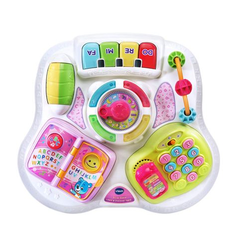  Đồ chơi bàn phát nhạc VTech Sit-To-Stand Learn and Discover Table, Pink 80-148050 