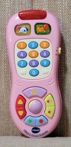  1503 VTech Click and Count Remote Pink Ages 6 Months 