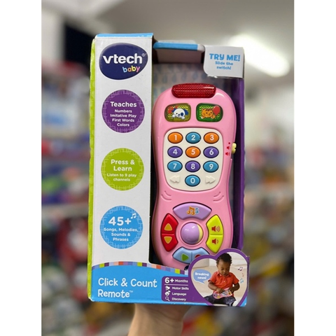  1503 VTech Click and Count Remote Pink Ages 6 Months 