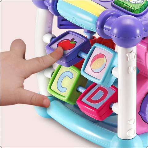  Khối lập phương học tập VTech Busy Learners Activity Cube Purple 80-150589 