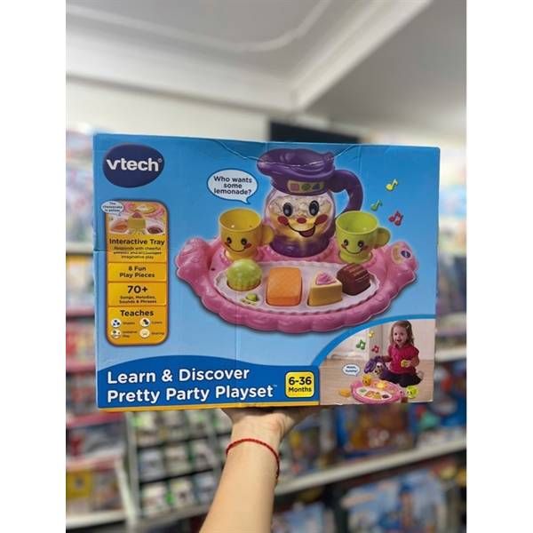 23win08 com 1585 VTech Learn and Discover Pretty Party Playset Tea Cake Music