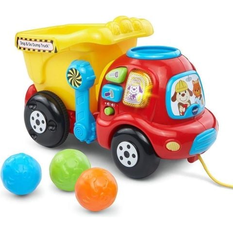  Đồ chơi ô tô VTech Drop and Go Dump Truck-B00Y53V7XM 