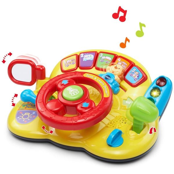 Đồ Chơi VTech Turn & Learn Driver - Phiên Bản Tiếng Anh (6-36 tháng)