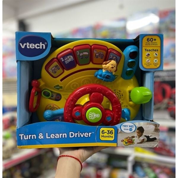 Đồ Chơi VTech Turn & Learn Driver - Phiên Bản Tiếng Anh (6-36 tháng)