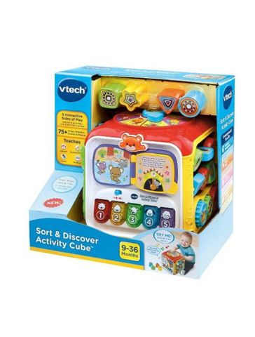  Đồ chơi khối lập phương học tập VTech Sort and Discover Activity Cube - B06ZZHQ6Z5 