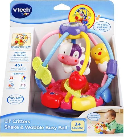  Quả cầu vui nhộn 5029 VTech Baby Lil’ Critters Shake and Wobble Busy Ball Purple 