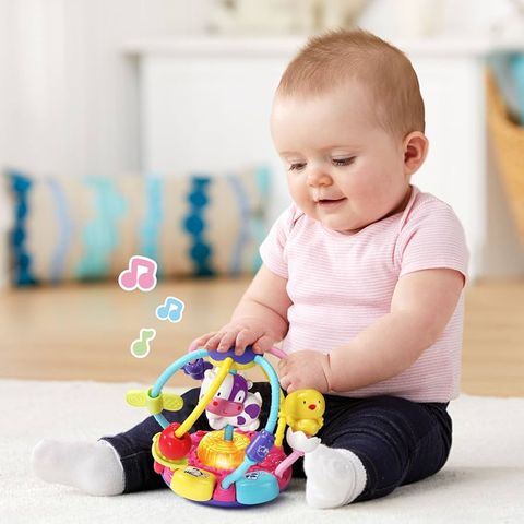  Quả cầu vui nhộn 5029 VTech Baby Lil’ Critters Shake and Wobble Busy Ball Purple 