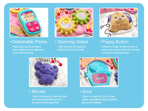  Xe tập đi 5056 VTech Stroll and Discover Activity Walker - Pink 