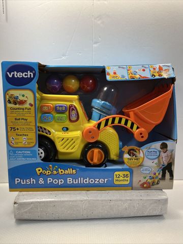  Đồ chơi xe ủi bóng VTech Pop-a-Balls Push and Pop Bulldozer 80-506000 