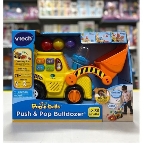  Đồ chơi xe ủi bóng VTech Pop-a-Balls Push and Pop Bulldozer 80-506000 