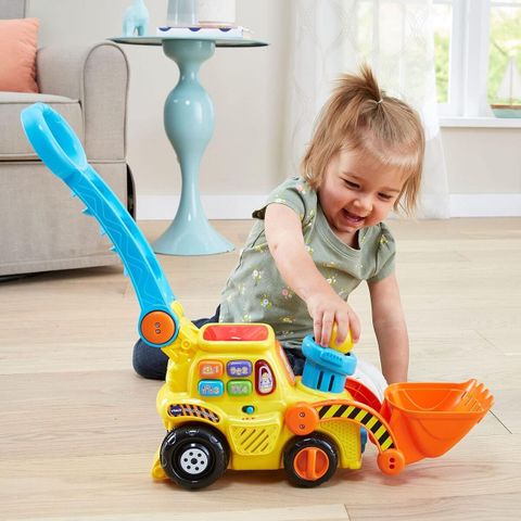  Đồ chơi xe ủi bóng VTech Pop-a-Balls Push and Pop Bulldozer 80-506000 