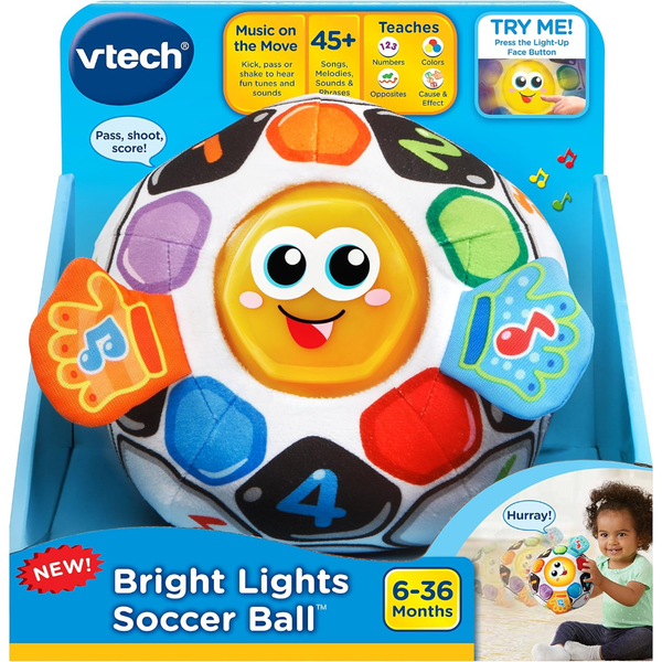 5091 VTech Bright Lights Soccer Ball Plush Baby and Toddler Toys