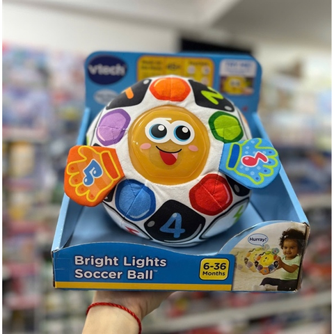  Bóng đồ chơi có âm thanh 5091 VTech Bright Lights Soccer Ball Plush Baby and Toddler Toys 