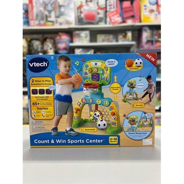 5335 VTech Count & Win Sports Center with Basketball and Soccer Ball