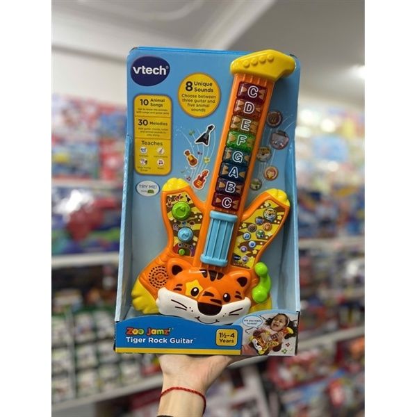 VTech Zoo Jamz Tiger Rock Guitar Orange