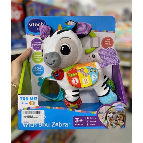  Chú ngựa vằn bằng bông 5508 VTech Baby Take Me With You Learning Toy - Zebra 