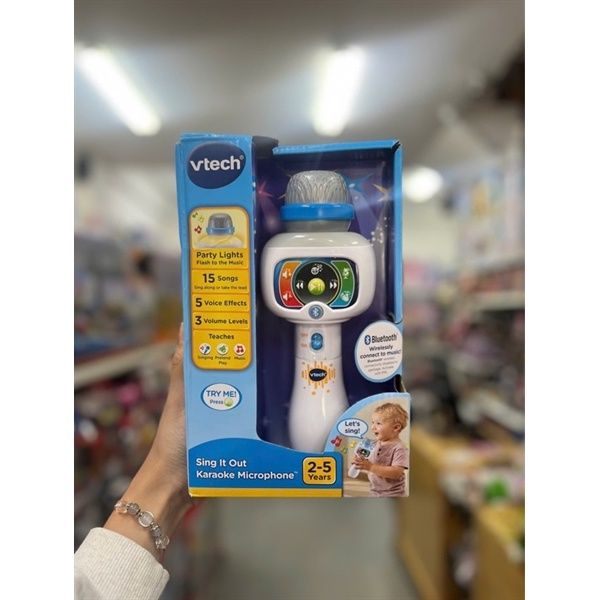 23win08 com âm nhạc VTech Sing It Out Karaoke Microphone 80-551060