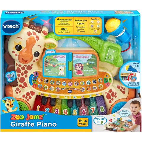  Đồ chơi âm nhạc 5603 VTech Zoo Jamz Giraffe Piano - English Edition 