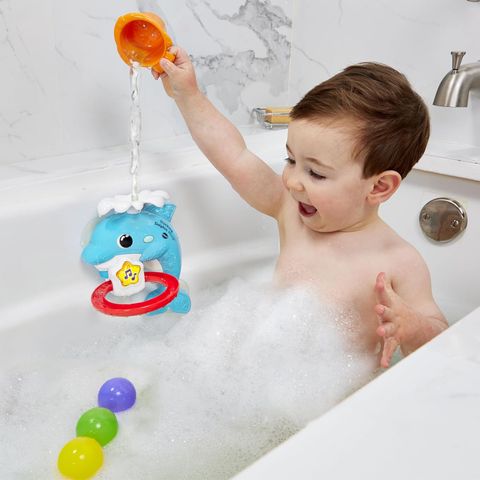  Đồ chơi cá heo VTech Dunking Dolphin Hoop Bath Toy- English Edition 80-568000 