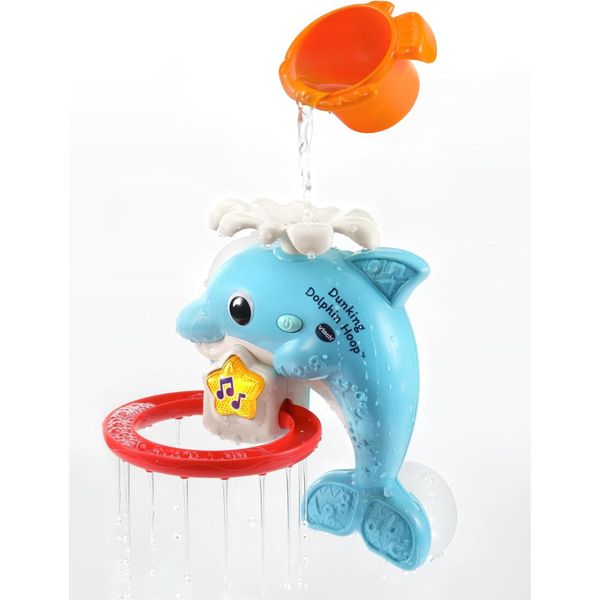 Đồ chơi cá heo VTech Dunking Dolphin Hoop Bath Toy- English Edition 80-568000