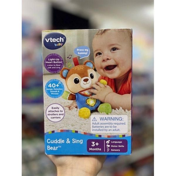 VTech Baby Cuddle and Sing Bear Stroller Crib Toy