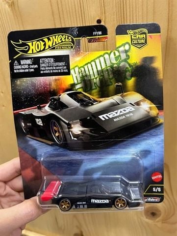  Xe mô hình HRW08 Hot Wheels Car Culture Hammer Drop Mazda 787B 