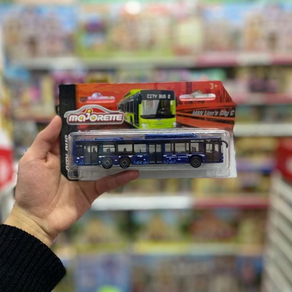 212053303 Xe Mô Hình MAJORETTE MAN Lion's City Bus + Siemens Avenio Tram