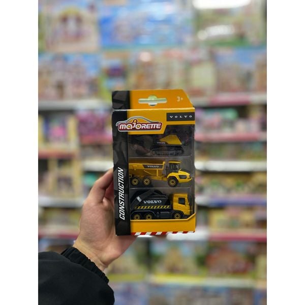 212057284 Bộ 3 Xe Mô Hình Xây Dựng MAJORETTE Volvo 3 Pieces Set
