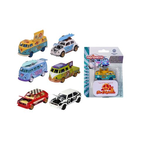  212055005 Xe Mô Hình Cao Cấp MAJORETTE VW The Originals Deluxe Cars 