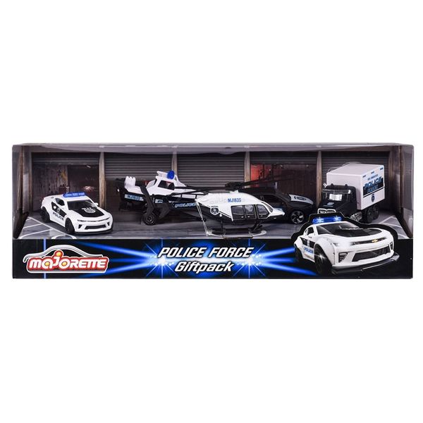 Xe Mô Hình MAJORETTE Police Force 4 Pieces Giftpack 212053188