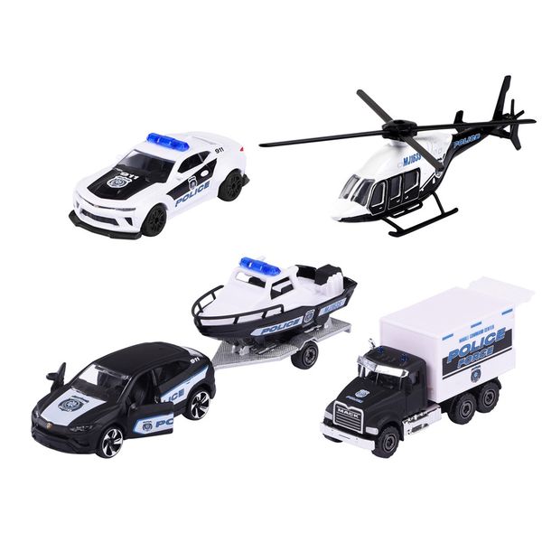 Xe Mô Hình MAJORETTE Police Force 4 Pieces Giftpack 212053188