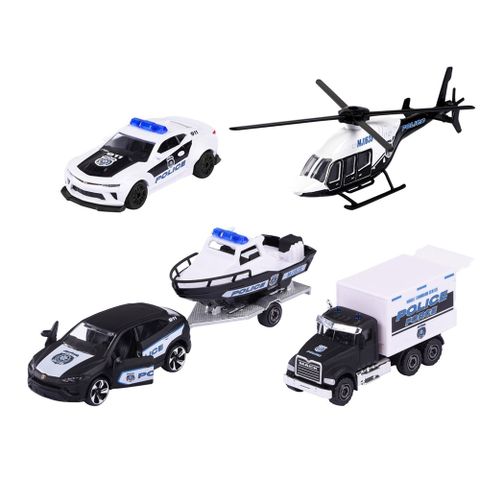  Xe Mô Hình MAJORETTE Police Force 4 Pieces Giftpack 212053188 