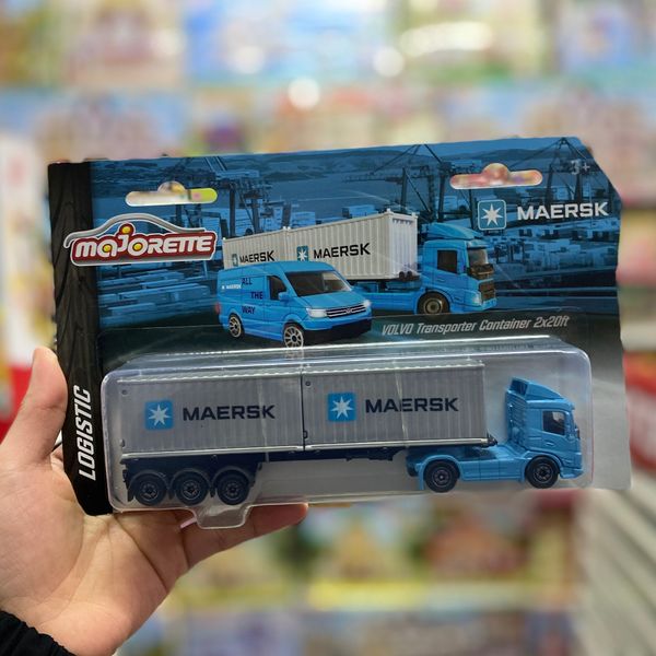 212057289 Xe Mô Hình MAJORETTE MAERSK Transport Vehicles
