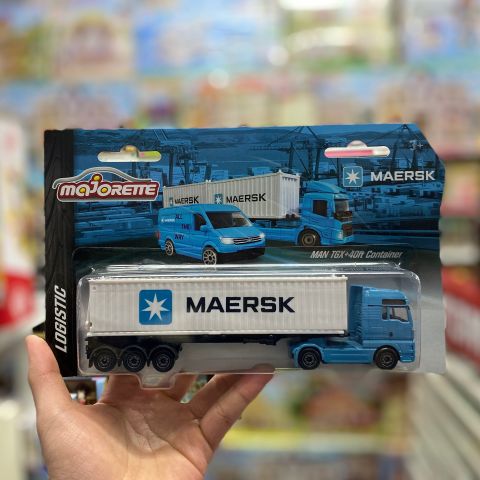  212057289 Xe Mô Hình MAJORETTE MAERSK Transport Vehicles 