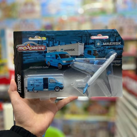  212057289 Xe Mô Hình MAJORETTE MAERSK Transport Vehicles 