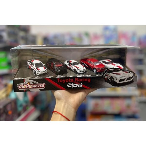 212053189 Bộ 5 Xe Mô Hình MAJORETTE Toyota Racing 5 Pieces Giftpack