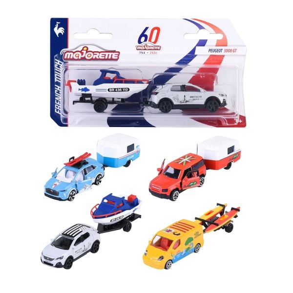 212055014 Xe Mô Hình MAJORETTE French Touch Trailer