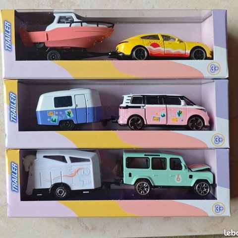 212053184SMO Đồ Chơi Xe Mô Hình MAJORETTE Adventure Trailer Display 