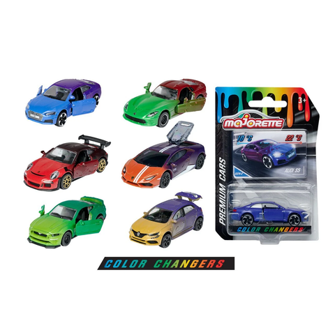  212054041 Xe Mô Hình Đổi Màu MAJORETTE Color Changers Premium Cars 