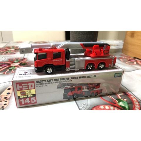  Đồ chơi xe Tomica 145 Nagoya City Fire Ladder Truck 