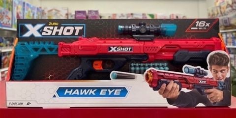  Đồ chơi phóng thanh xốp mút Hawk Eye X-Shot (16 thanh mút) -36435 