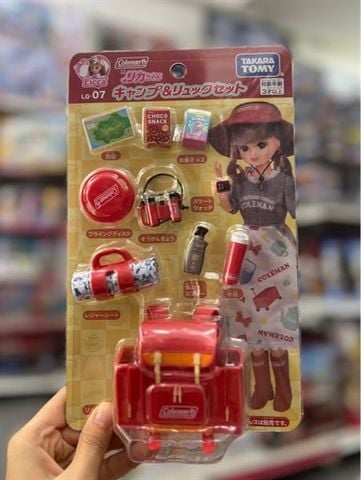  Phụ kiện dã ngoại Licca-chan LG-07 Camping & Backpack Set (Coleman Collaboration) 