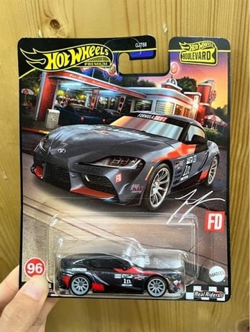  Xe mô hình HRT56 Hot Wheels Boulevard 2021 Toyota GR Supra - Black 