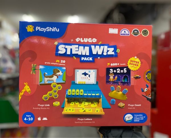 Bộ đồ chơi thực hành STEM - Tiếng anh, toán học, lắp ghép Wiz Plugo Shifu026
