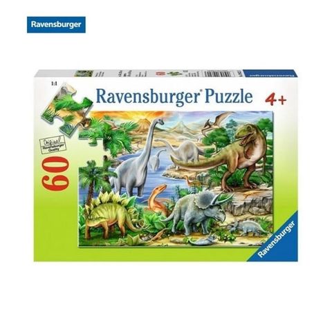  Xếp hình puzzle khủng long Primeval Ruler 60 mảnh Ravensburger 09621 3 