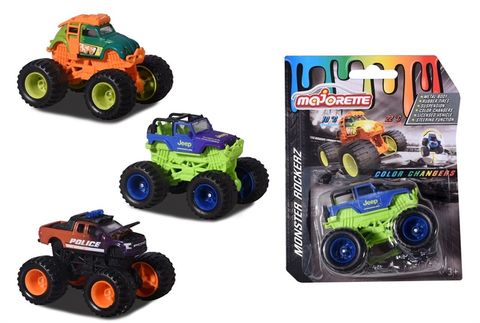  212057257 Xe Mô Hình Vượt Địa Hình MAJORETTE Monster Rockerz Color Changers 